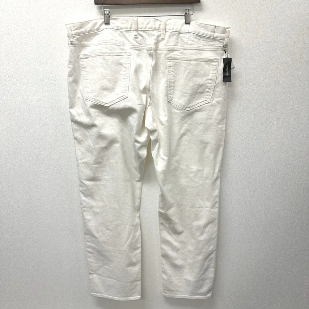 Banana‎ Republic Mens Straight Fit Organic Cotton Jeans White 44x34